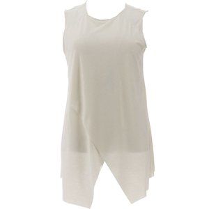 NWT G BY GIULIANA CROSSOVER TANK TOP SOFT CREAM XXS